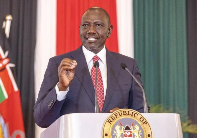 File Image of President William Ruto at Eldoret State Lodge.